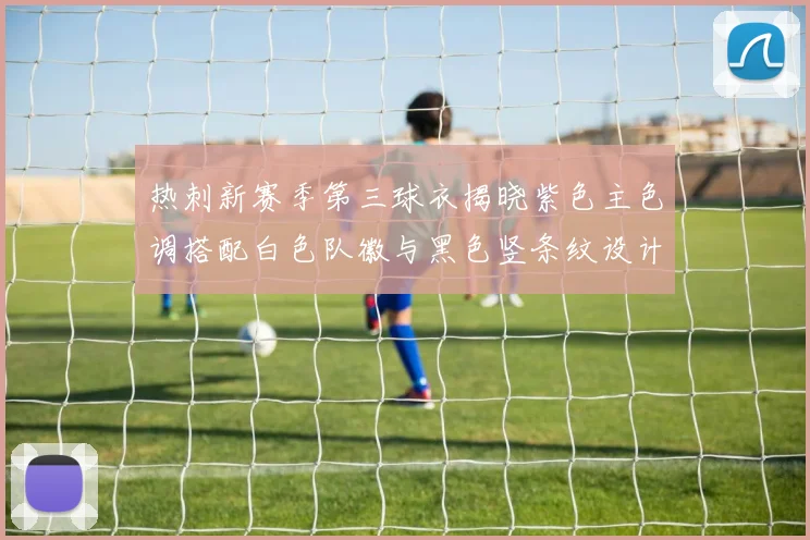 热刺新赛季第三球衣揭晓紫色主色调搭配白色队徽与黑色竖条纹设计